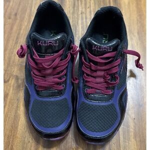 Kuru Carrera Shoes Women's 7 Black Purple Pink Gym Training Athletic Sneakers